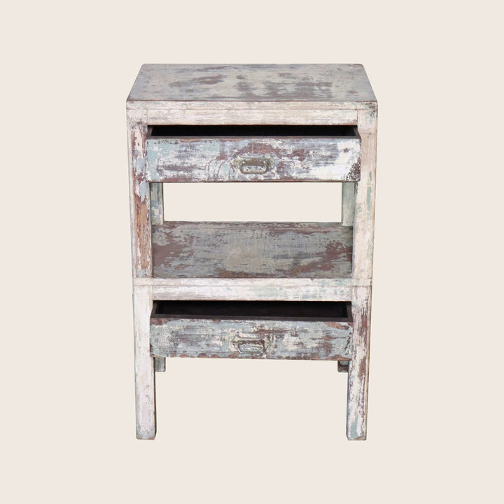 Vintage Two Tier Storage End Table