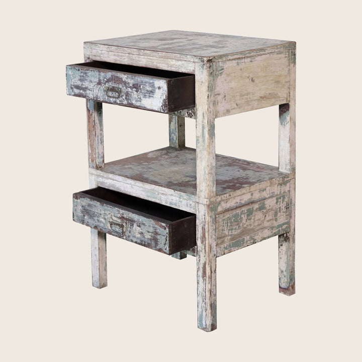 Vintage Two Tier Storage End Table