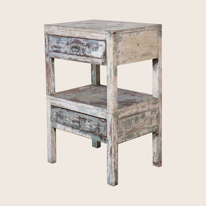 Vintage Two Tier Storage End Table