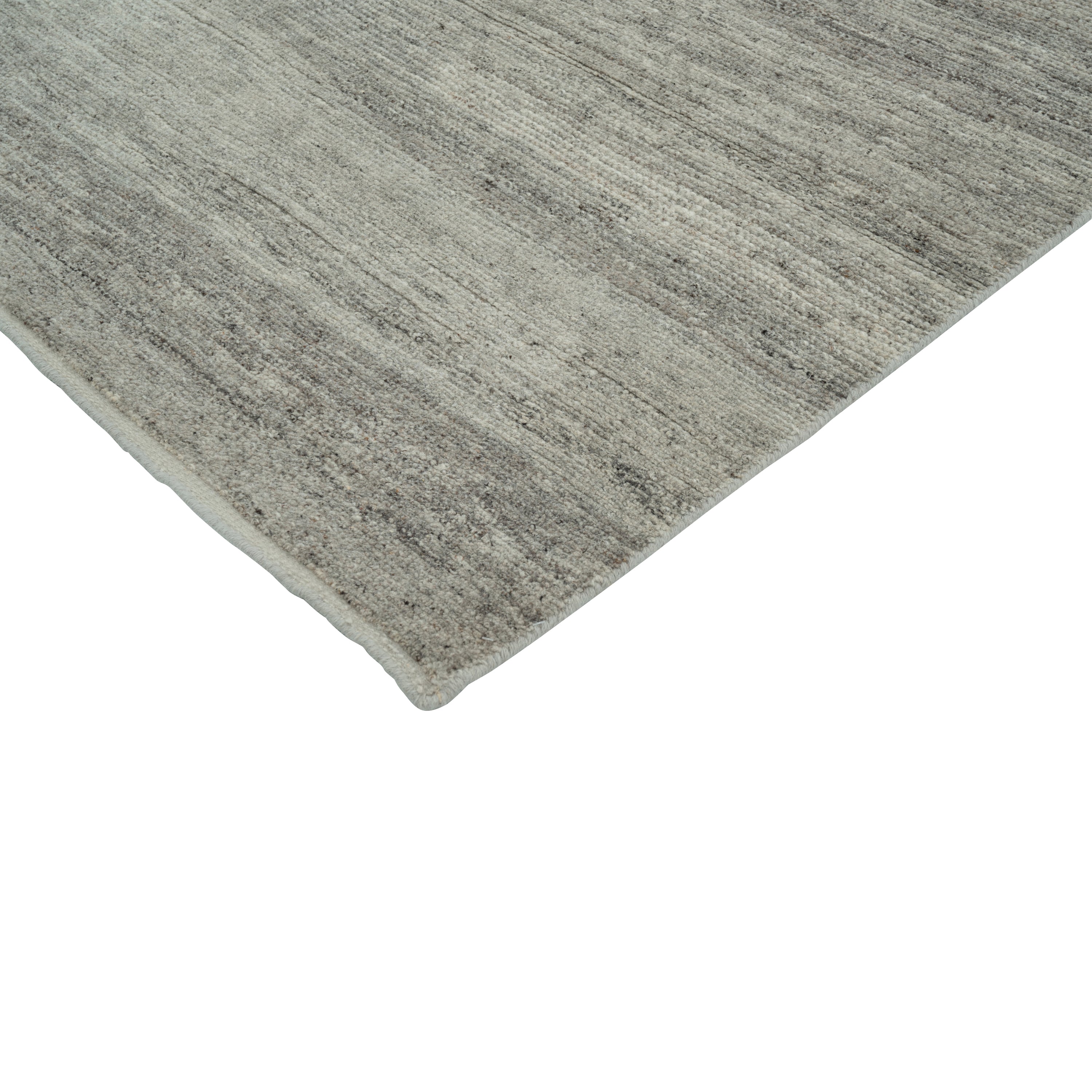 Grey Contemporary Wool Rug - 8' x 10'