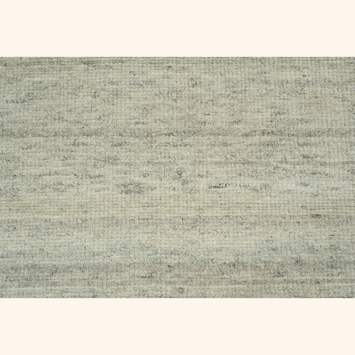 Grey Textured Wool Rug - 8' x 10'