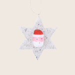 Vintage Santa Star Ornament