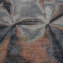 Rust Silver Contemporary Silk Wool Blend Rug - 9' x 12'