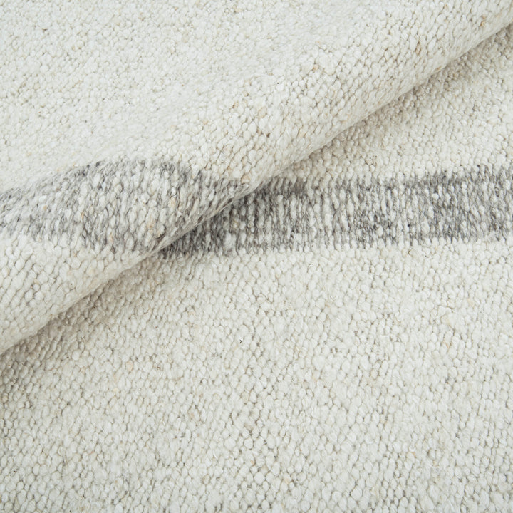 White Moroccan Wool Rug - 8'9" x 11'8"