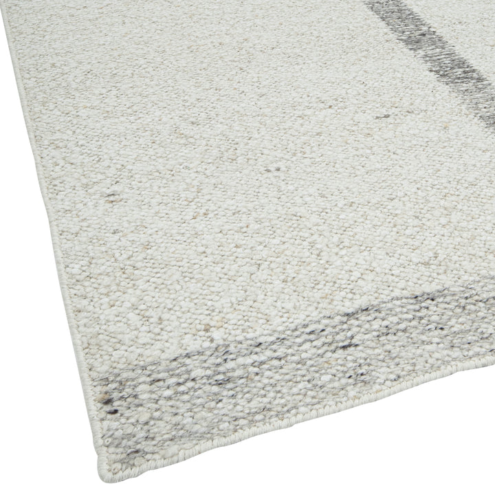 White Moroccan Wool Rug - 8'9" x 11'8"
