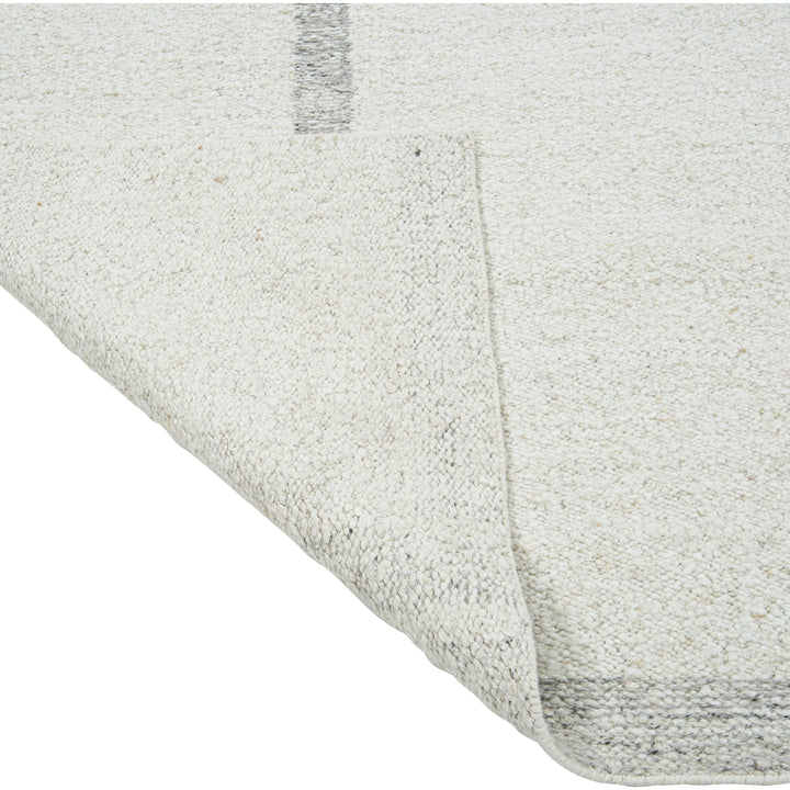 White Moroccan Wool Rug - 8'9" x 11'8"