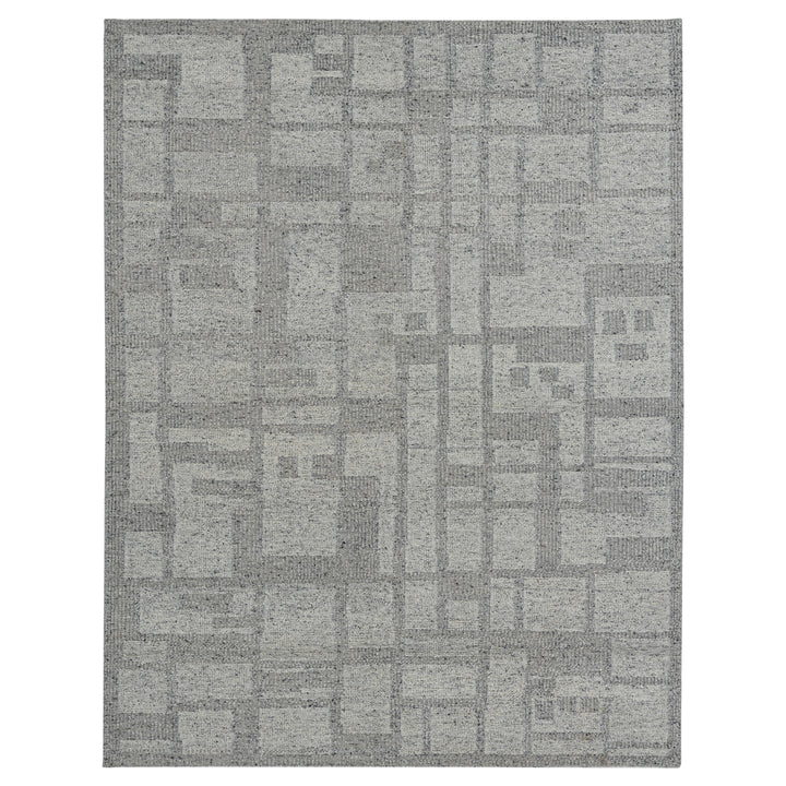 Grey Moroccan Wool Rug - 8'10" x 11'9"