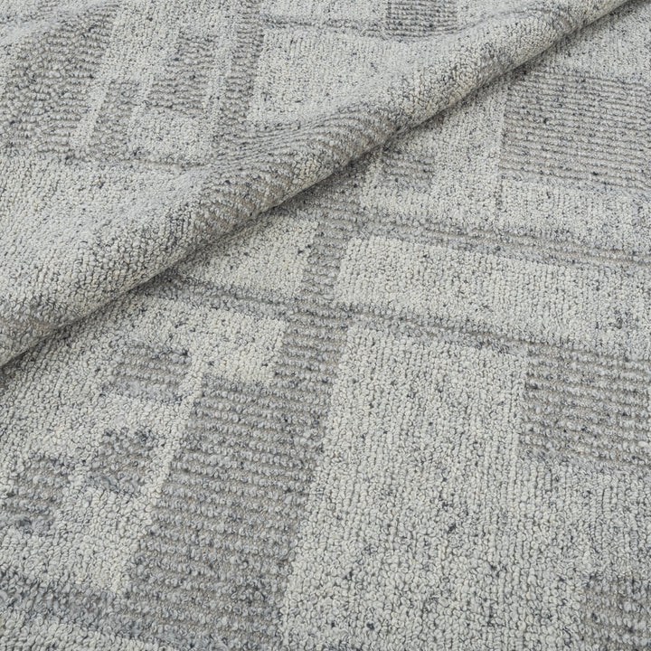 Grey Moroccan Wool Rug - 8'10" x 11'9"