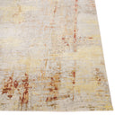 Ivory Red Contemporary Silk Wool Blend Rug - 8'11" x 12'1"