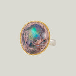 Mexican Opal Mixed Metal Ring