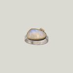 Rosecut Moonstone and Diamonds Ring