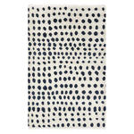 Ivory & Blue Contemporary Wool Cotton Blend Rug - 8' x 10'