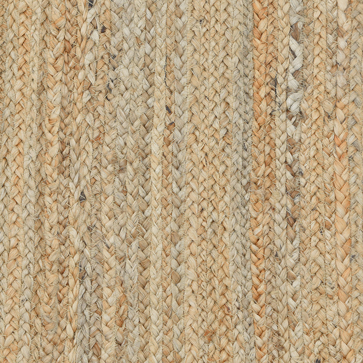 Natural Braided Solid Jute Rug
