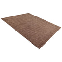 Dark Brown Solid Indo Gabbeh Wool Rug - 8' x 10'