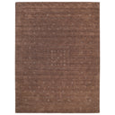 Dark Brown Solid Indo Gabbeh Wool Rug - 8' x 10'