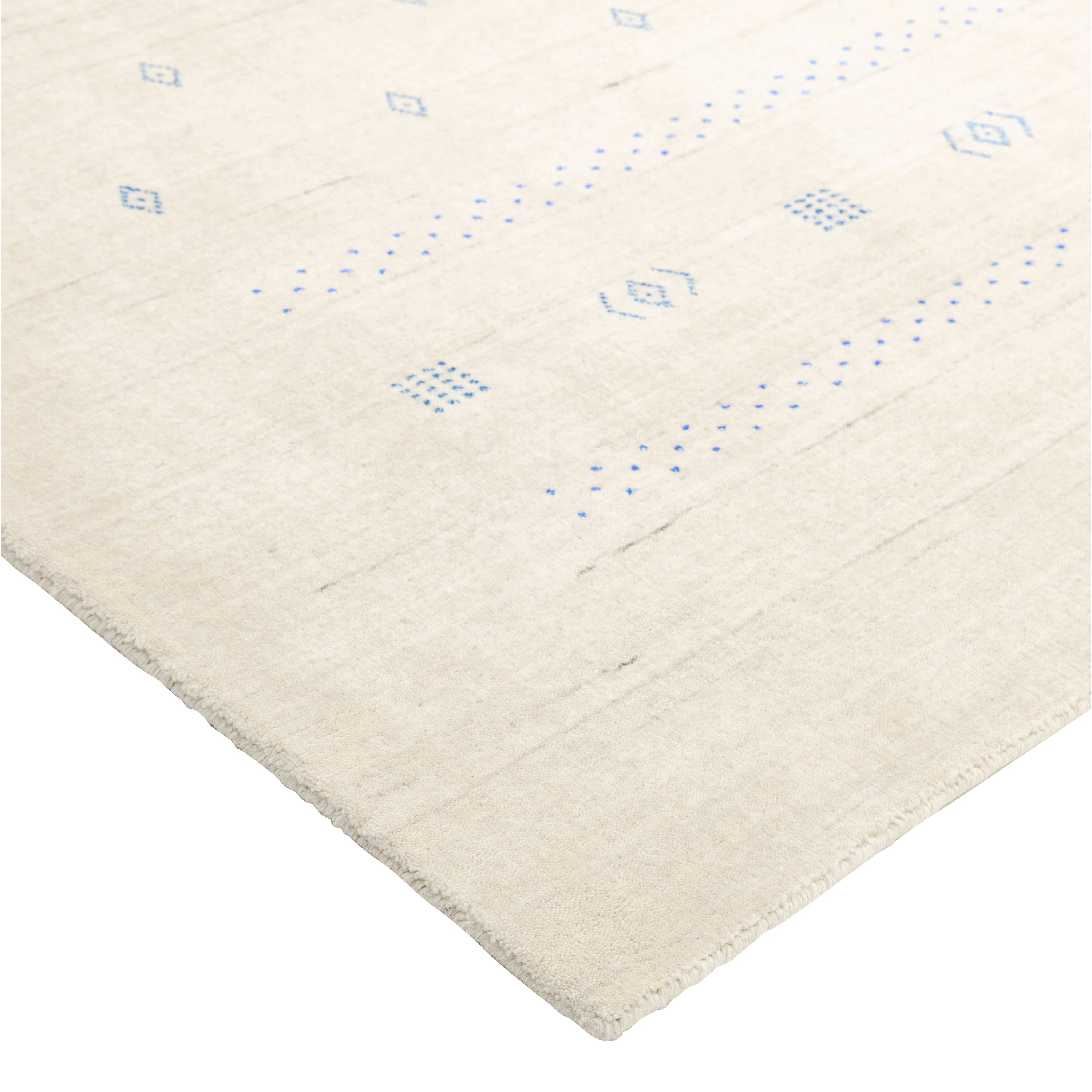 Snow Brown Solid Indo Gabbeh Wool Rug - 8' x 10'