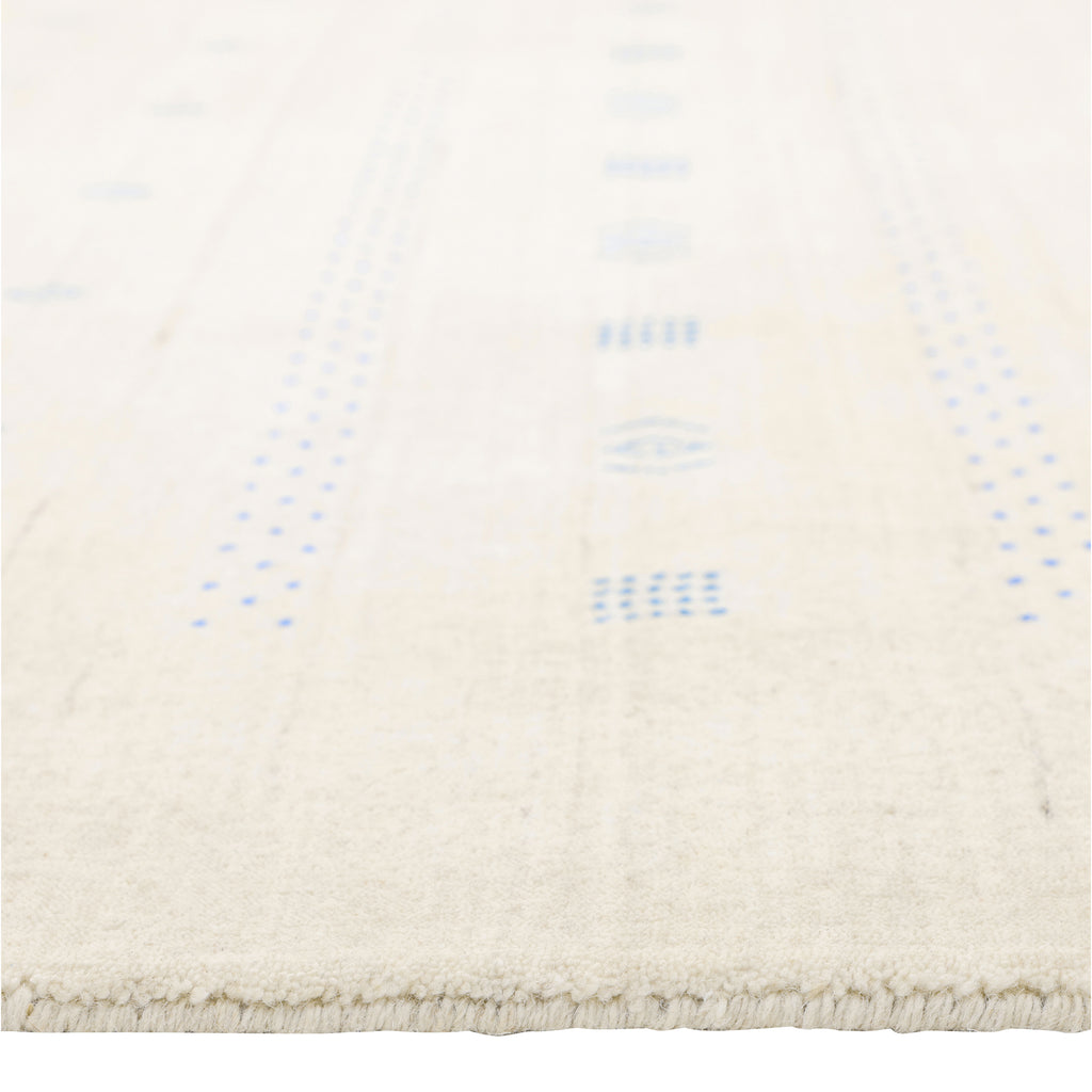 Snow Brown Solid Indo Gabbeh Wool Rug - 8' x 10'