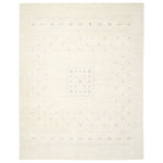 Snow Brown Solid Indo Gabbeh Wool Rug - 8' x 10'