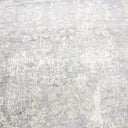 Grey Traditional Silk Rug - 9' x 12'1"