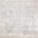 Grey Traditional Silk Rug - 9' x 12'1"