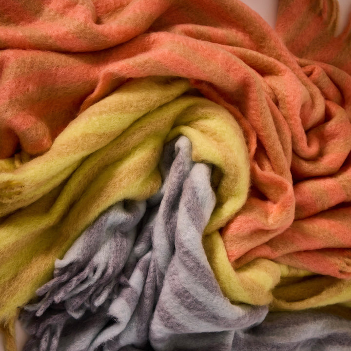 Mohair Stripe Throw