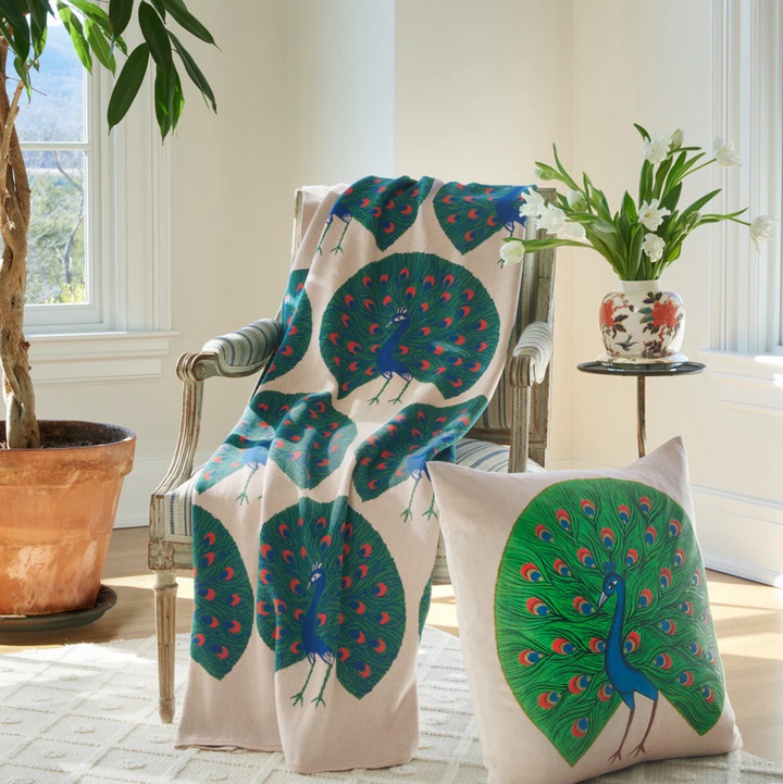 Majestic Peacock Pillow