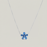 Small Forget-Me-Not Sapphire Necklace