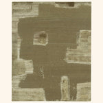 Brown Contemporary Wool Rug - 8' x 10'