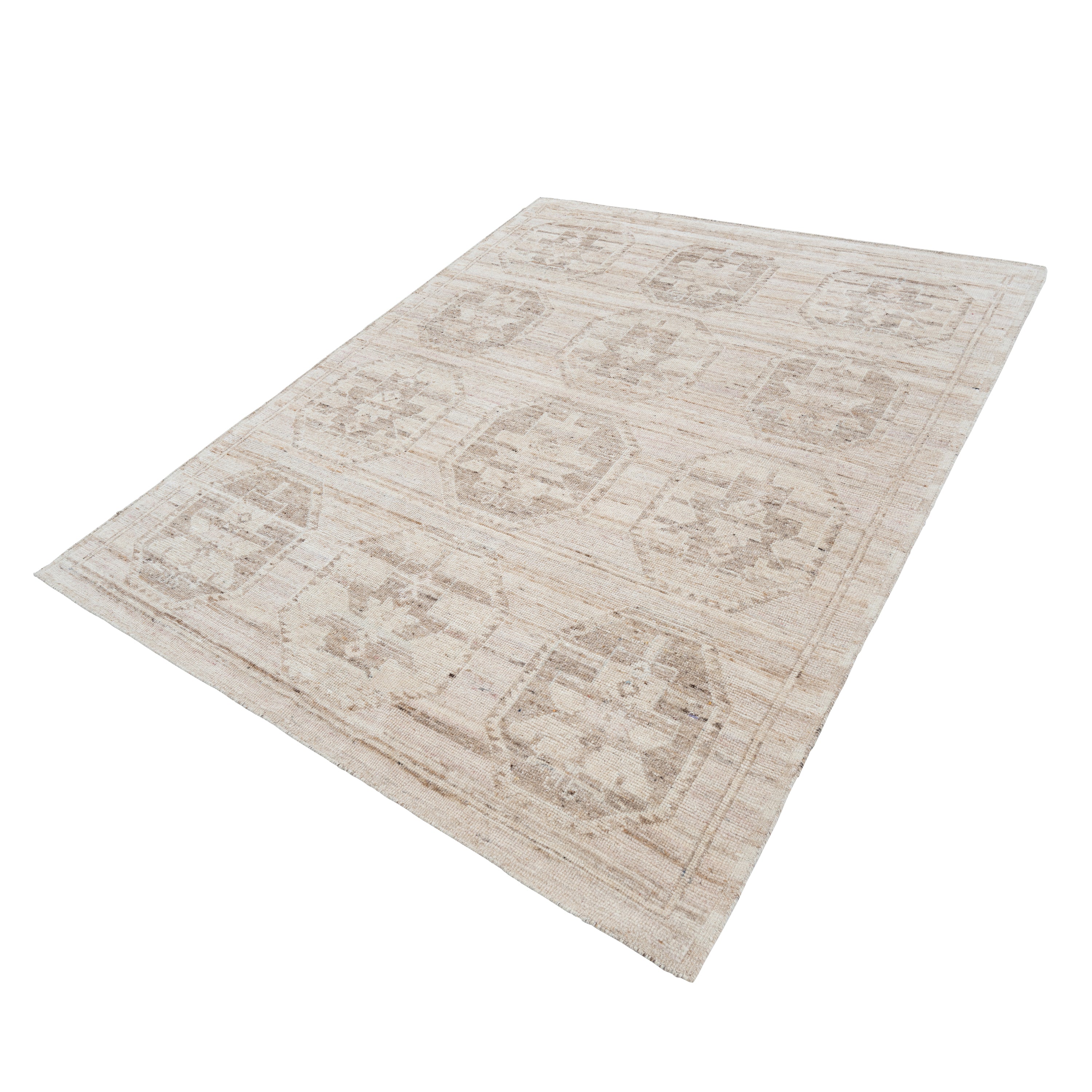 Light Camel Traditional Wool Rug - 8' x 10'