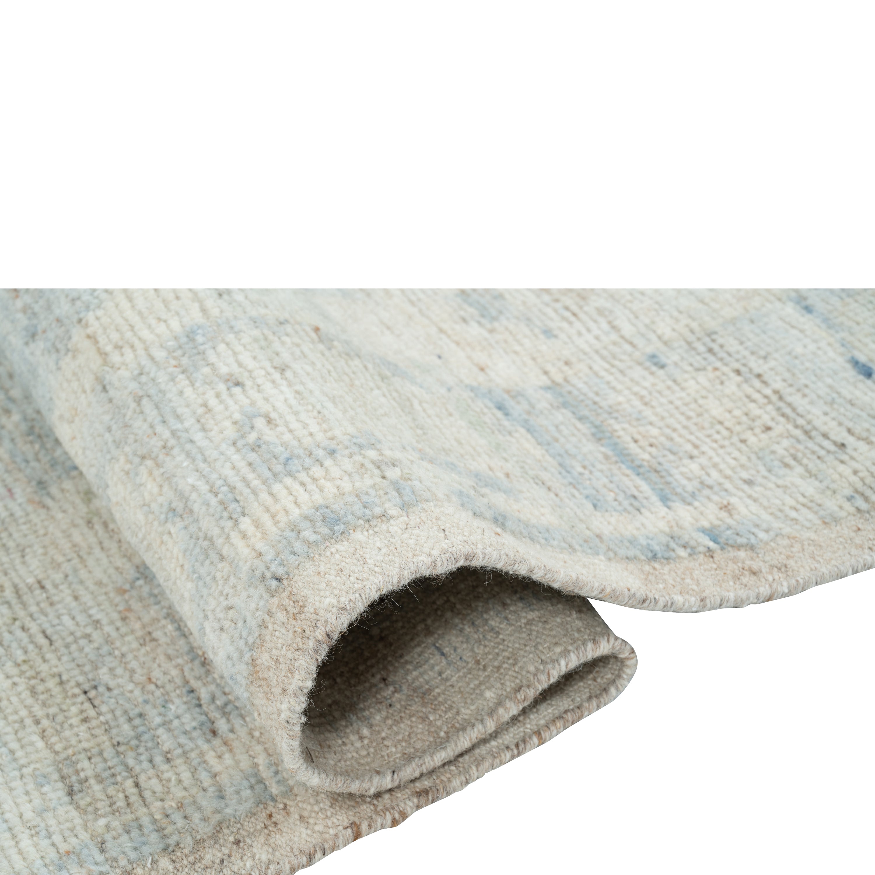 Light Blue Traditional Wool Rug - 8' x 10'