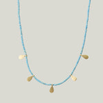 Turquoise Rondelle Beaded Necklace