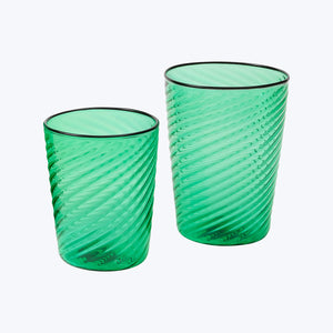 Venezia Green Wine Glass - hover