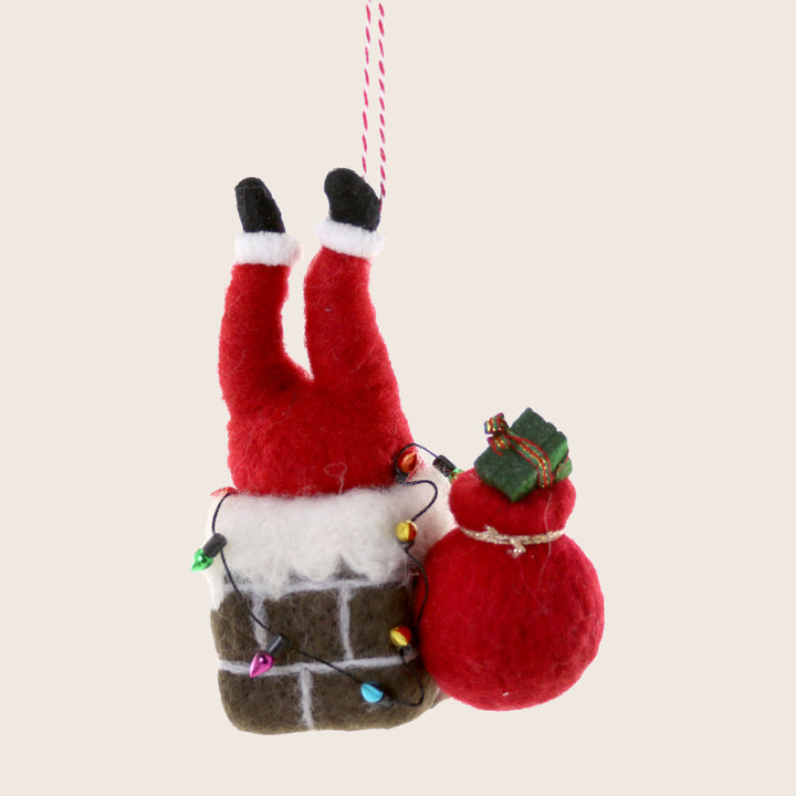 Santa Is Stuck! Ornament