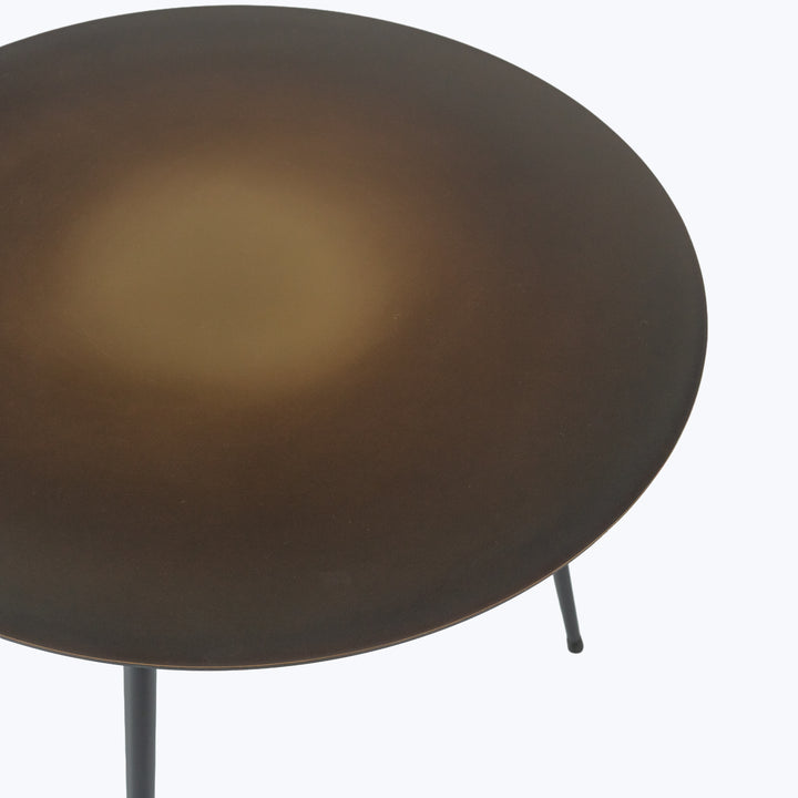 Flatiron Brass Side Table