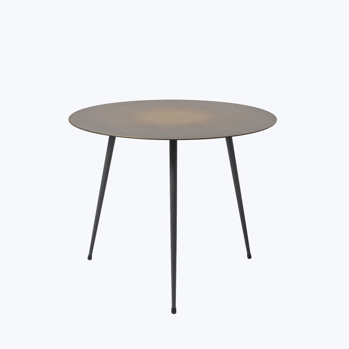 Flatiron Brass Side Table