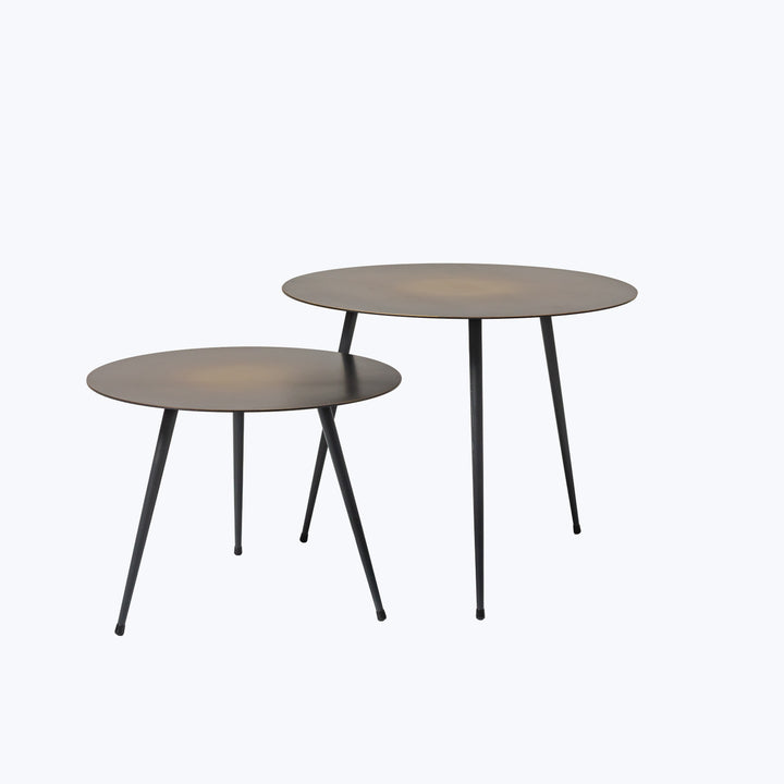 Flatiron Brass Side Table