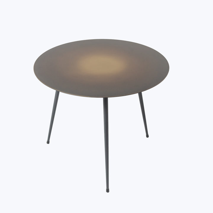 Flatiron Brass Side Table