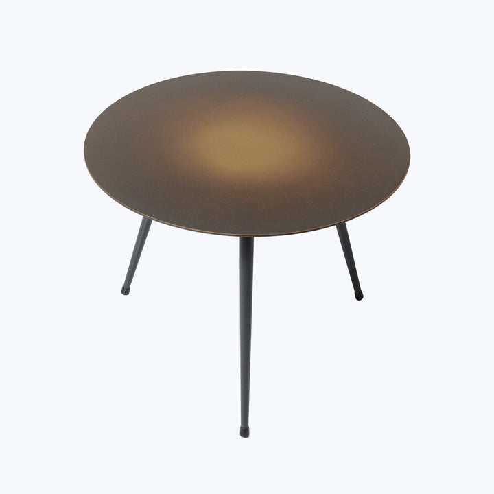 Flatiron Brass Side Table