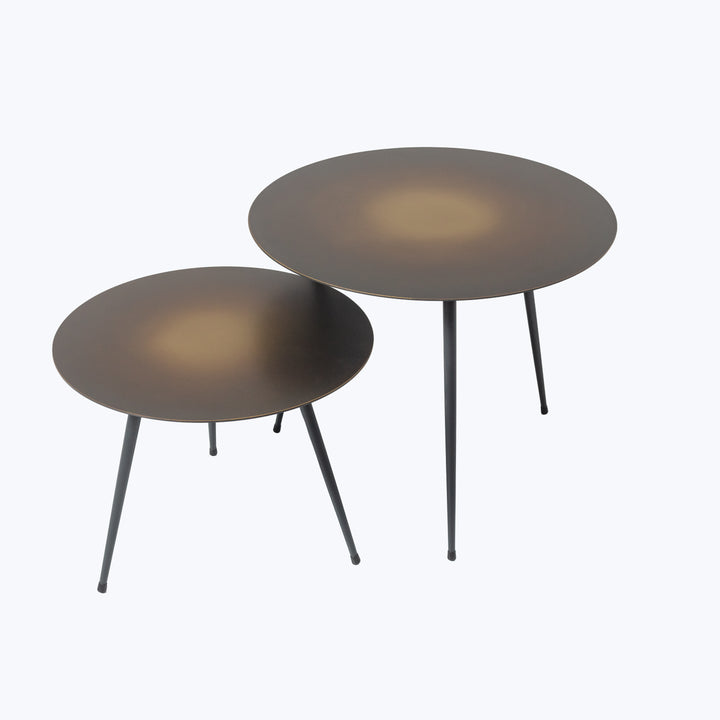 Flatiron Brass Side Table