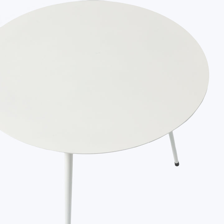 Flatiron White Side Table