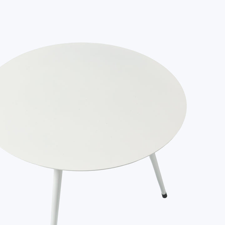 Flatiron White Side Table