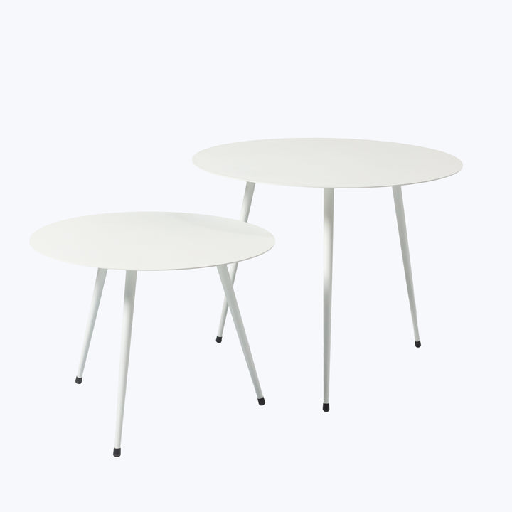 Flatiron White Side Table