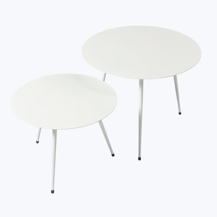 Flatiron White Side Table