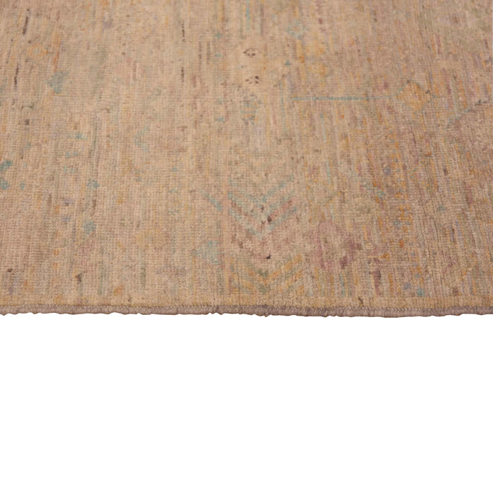 Beige Zameen Modern Wool Runner - 2'9" x 9'8"