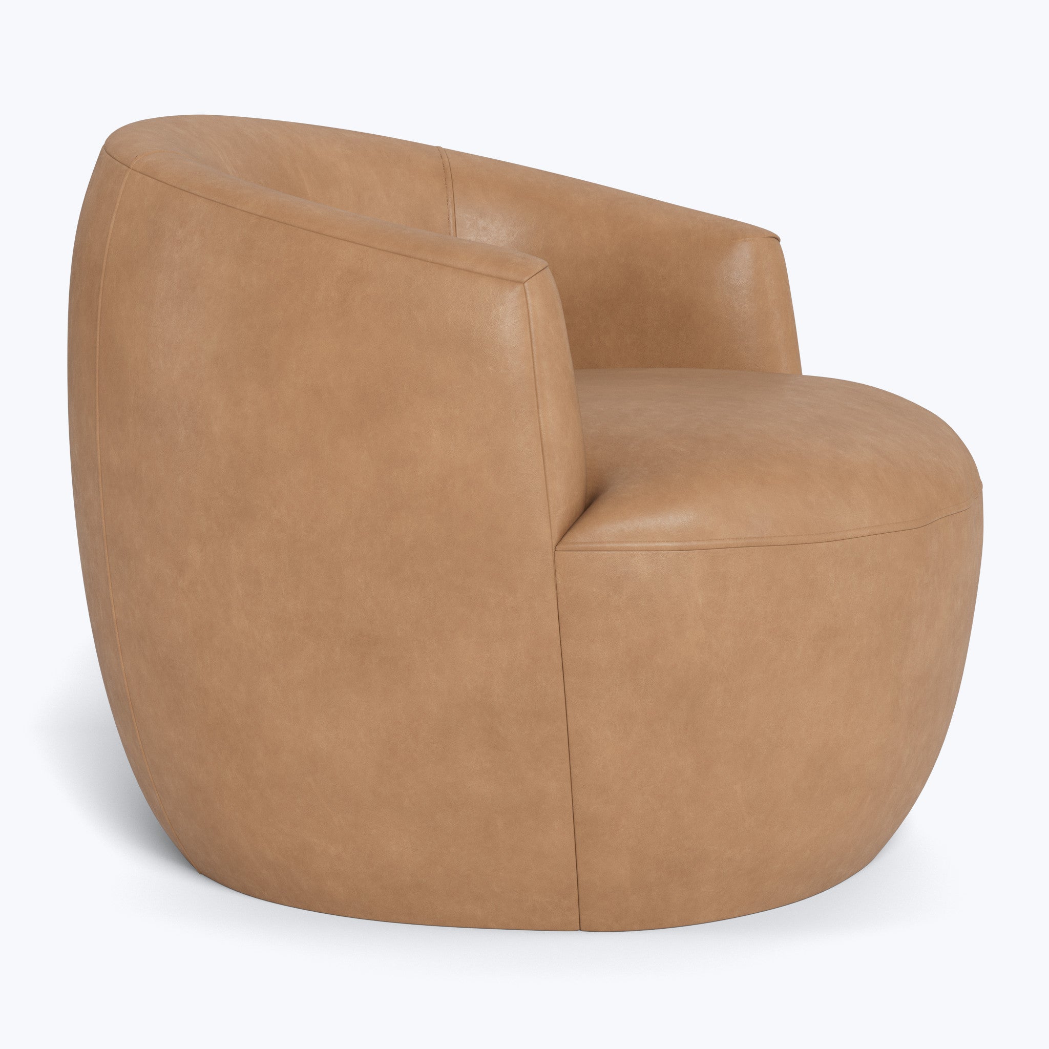 Carrie Leather Swivel Chair