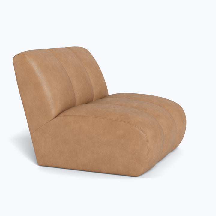 Grove Street Leather Armless Chair