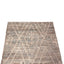 Blue and Brown Zameen Modern Wool Runner - 3'5" x 11'5"
