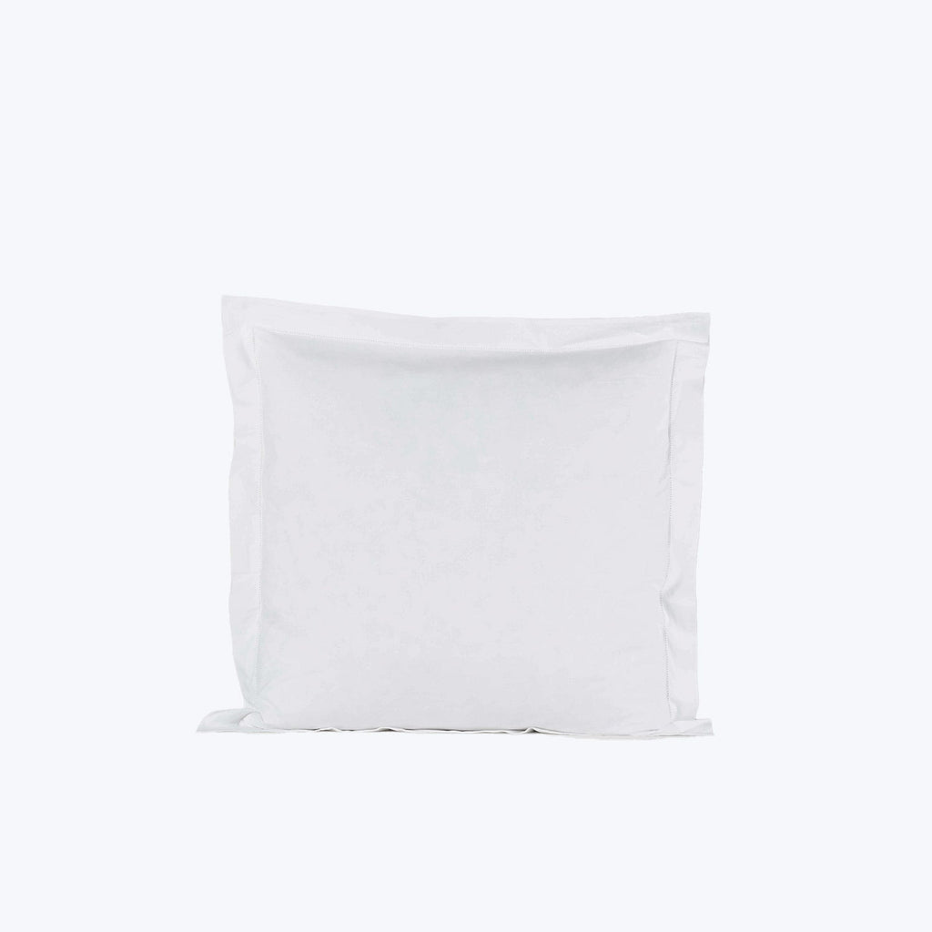 Layla Sateen Duvet + Shams, White-Pillow Sham Pair-Standard