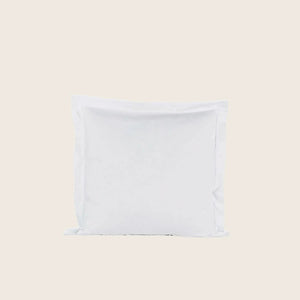 Layla Percale Duvet + Shams, White-Duvet-King - hover