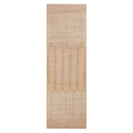 Beige Zameen Modern Wool Runner - 3' x 9'7"